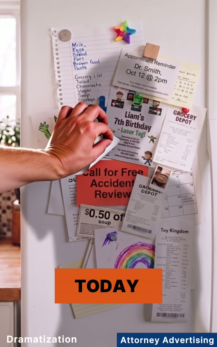 Compliant motor vehicle accident ad, everyday-scene story